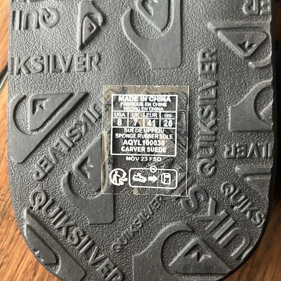 Quiksilver Men's Suede Sandal - Picture 5 of 6